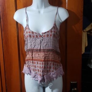 Aztec Print Tank Top